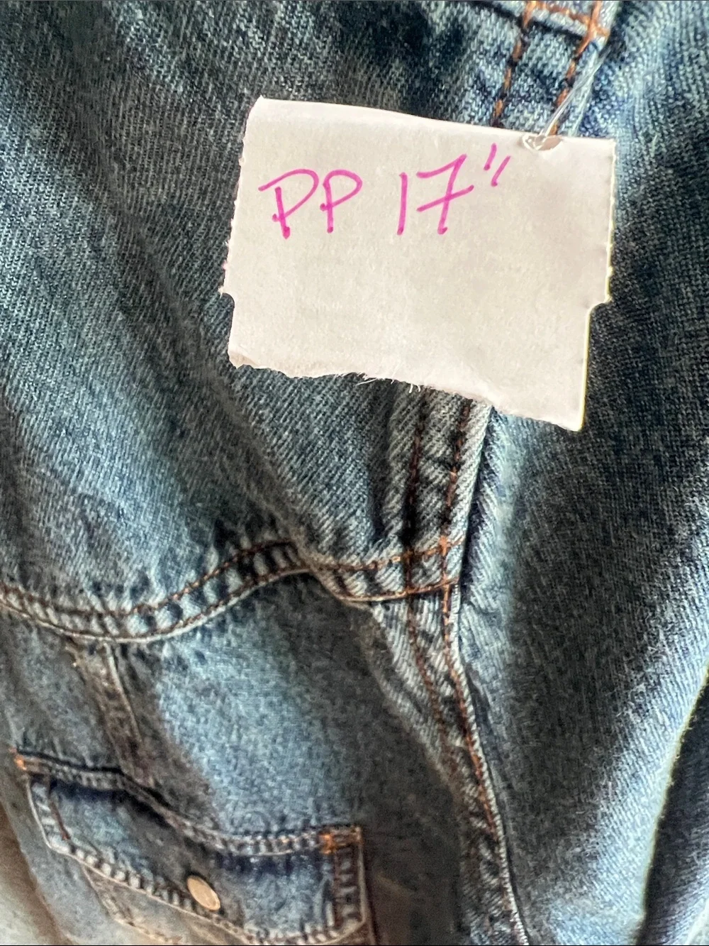 O'Neill Denim π― cotton snap button up size Small embroidered back π - Picture 6 of 10